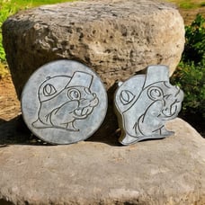 Buc-ee’s Concrete Stepping Stones/Statues Set of 2