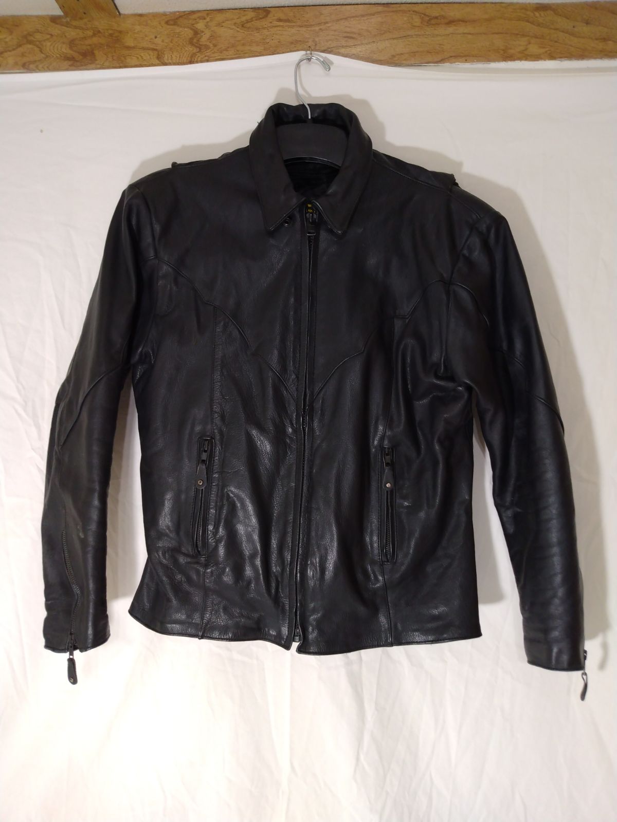 Women's Hudson Leather Motorcycle Jacket & Vest sz Medium