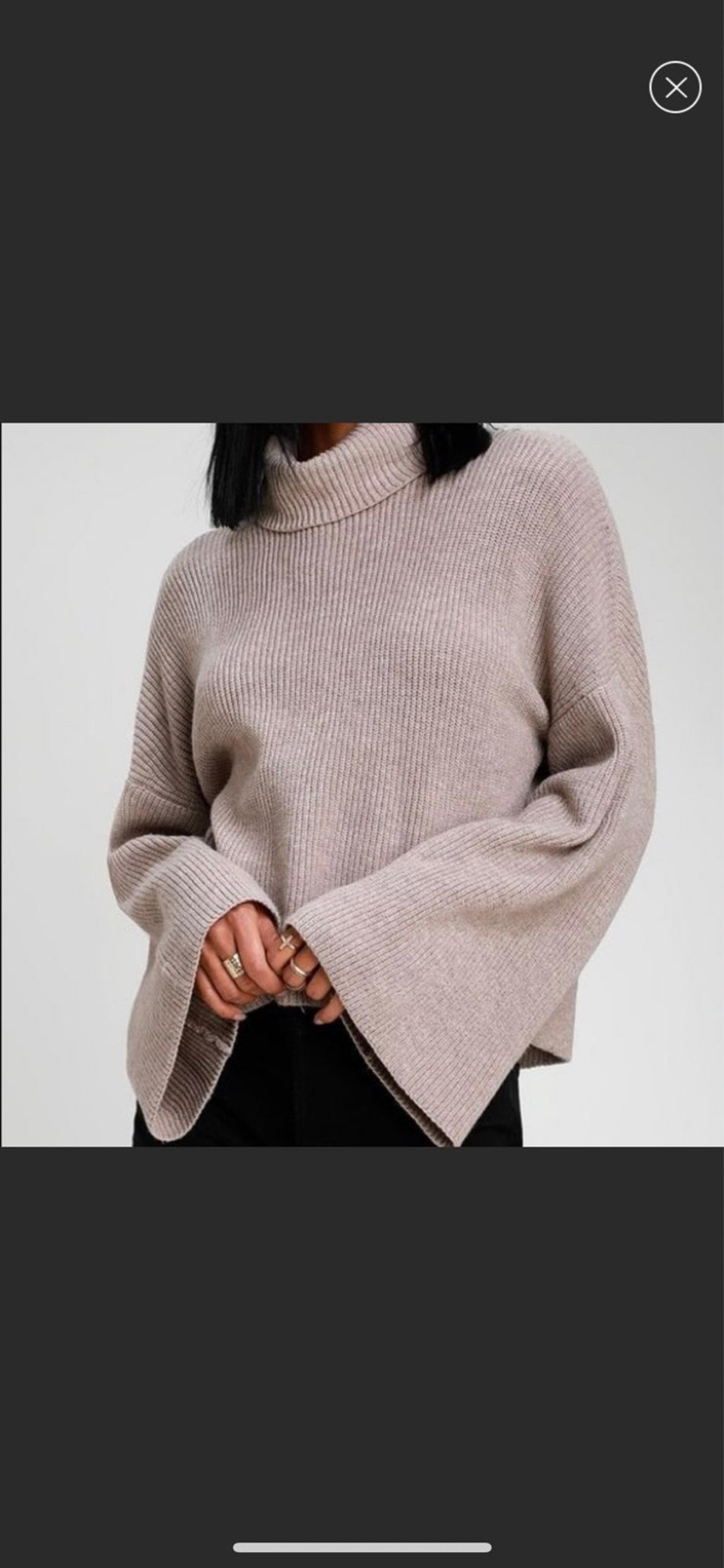 Lulu's Turtleneck Bell Sleeve Sweater