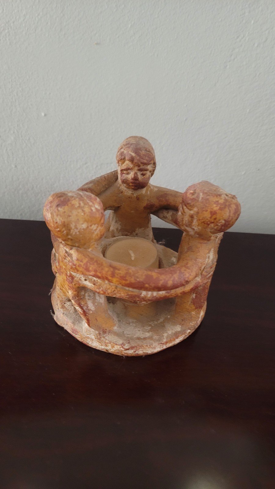 Vintage Circle Of Friends Pottery And Candle Holder