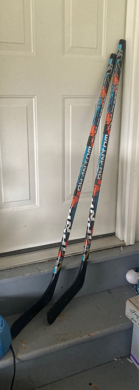 Pair of Right sided Franklin Phantom Hockey Sticks