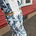 Blue butterfly throw