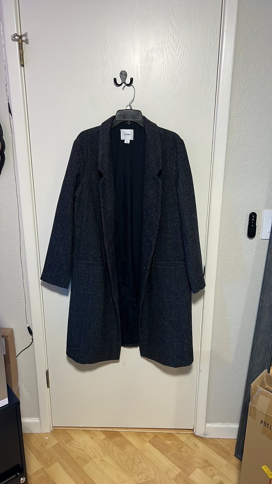 NWT Old Navy Herringbone Tweed Coat