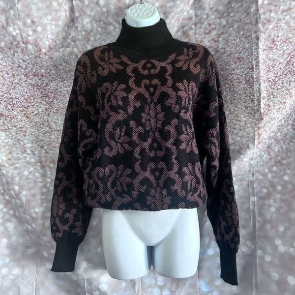 Vintage Meister wool blend turtleneck sweater, size medium