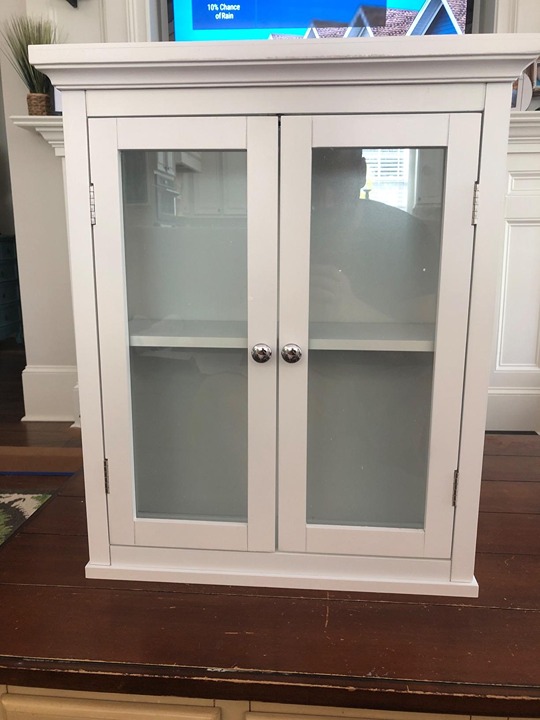 20 in. x 24 in. Wooden Wall Cabinet, White