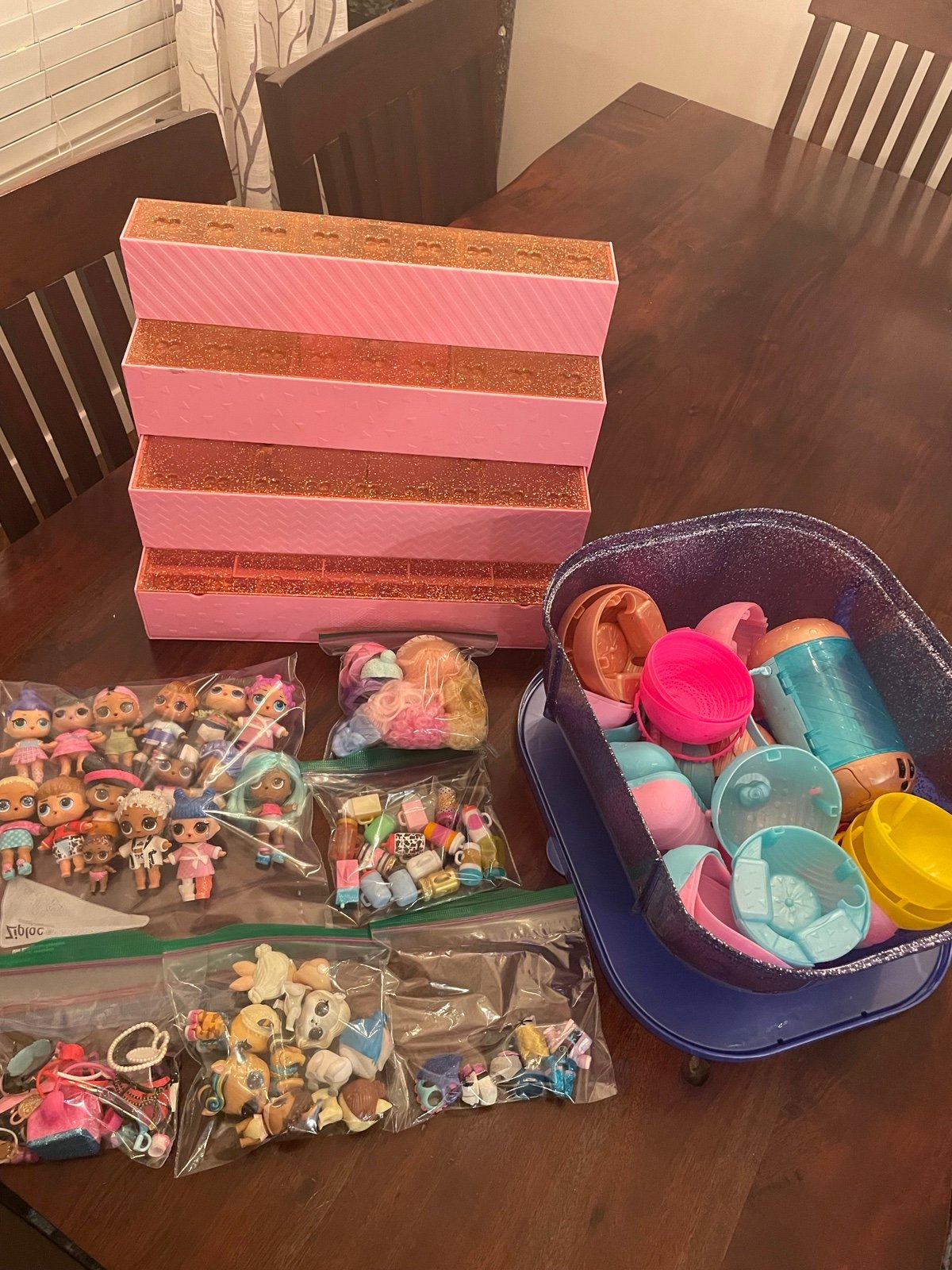 Huge LOL Doll Lot With Pets, Shoes , Clothing , Wigs, Accessories.