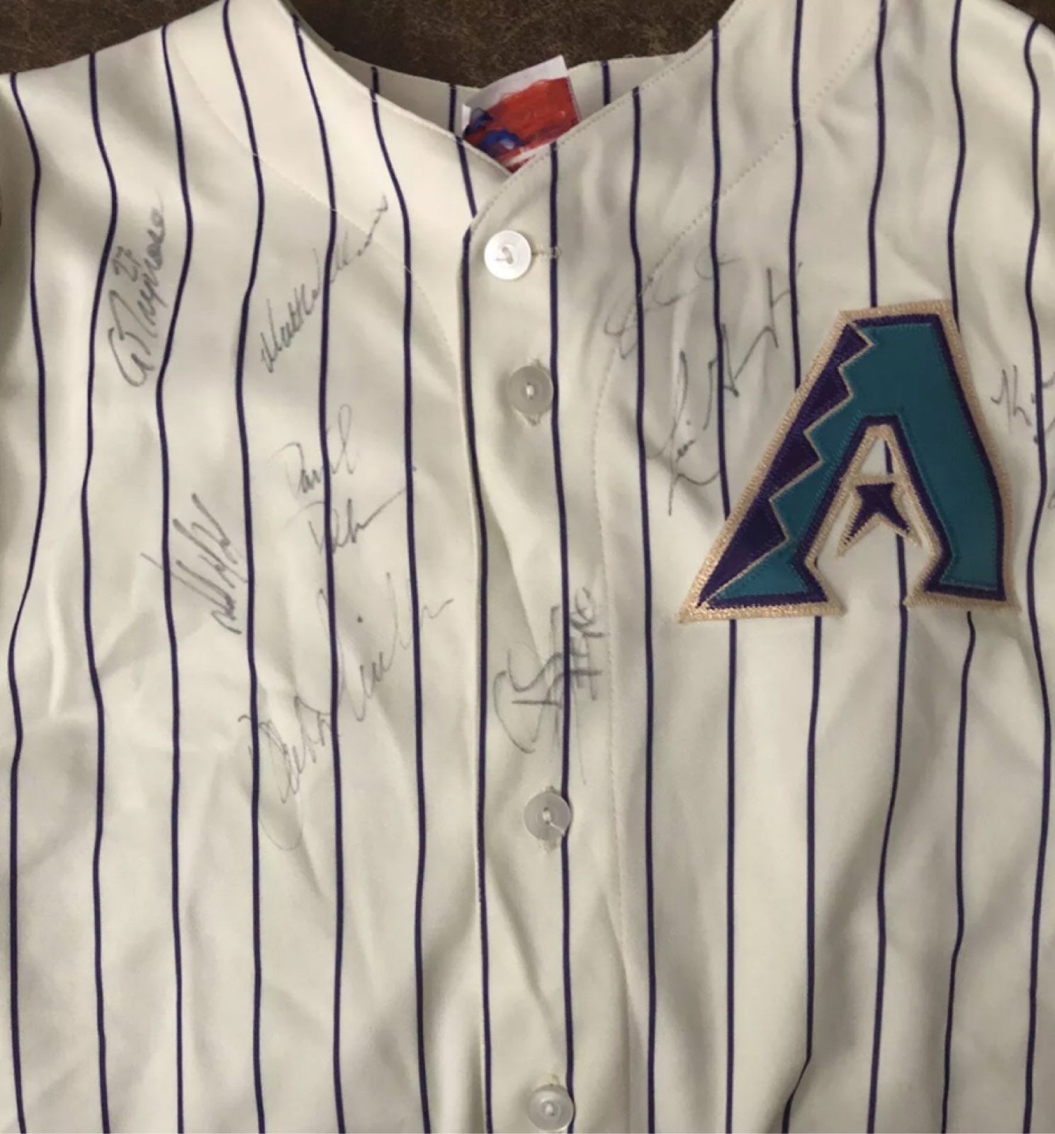 Arizona Diamondback Signed Jersey, Cap