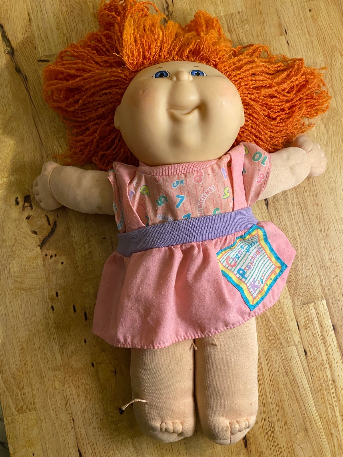 Cabbage Patch 1990 Red Head Count With Me