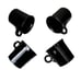 fiestaware hcl black coffee mugs slate retired color 4 bundle set lot
