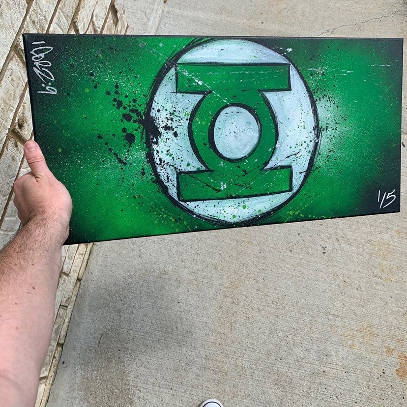 GREEN LANTERN Origianl Art on Canvas DC