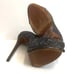 Schutz Fernanda Black & Purple Glitter Cap Toe Stiletto High Heels