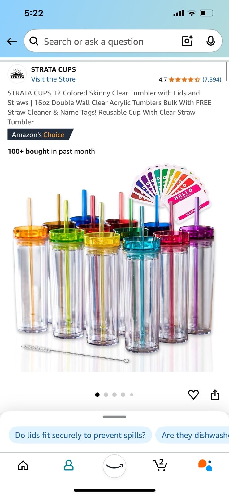 Strata Skinny Tumblers