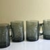Smoked Glass 12 oz 1970s McDonald's Coffee M Donalds glass collection mugs