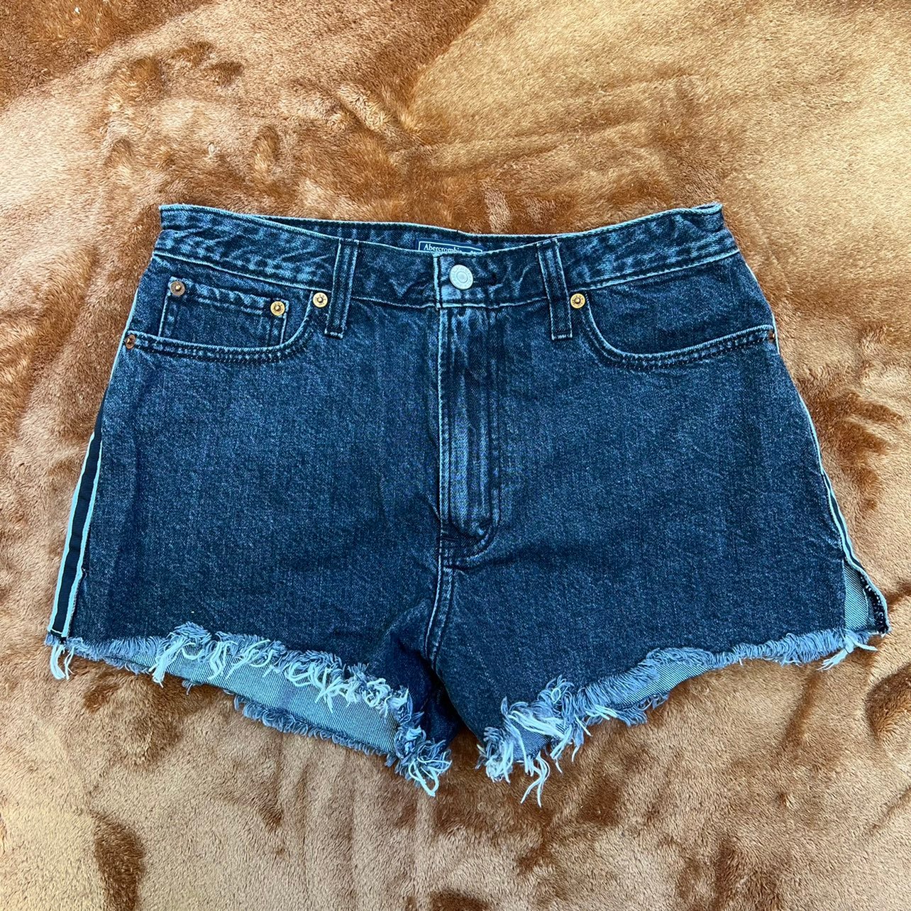 Abercrombie & Fitch Annie High Rise Jean Shorts 6 28