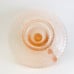 ANTIQUE ZABKOWICE PINK GLASS CANDLE STICK HOLDERS WITH HANDLE