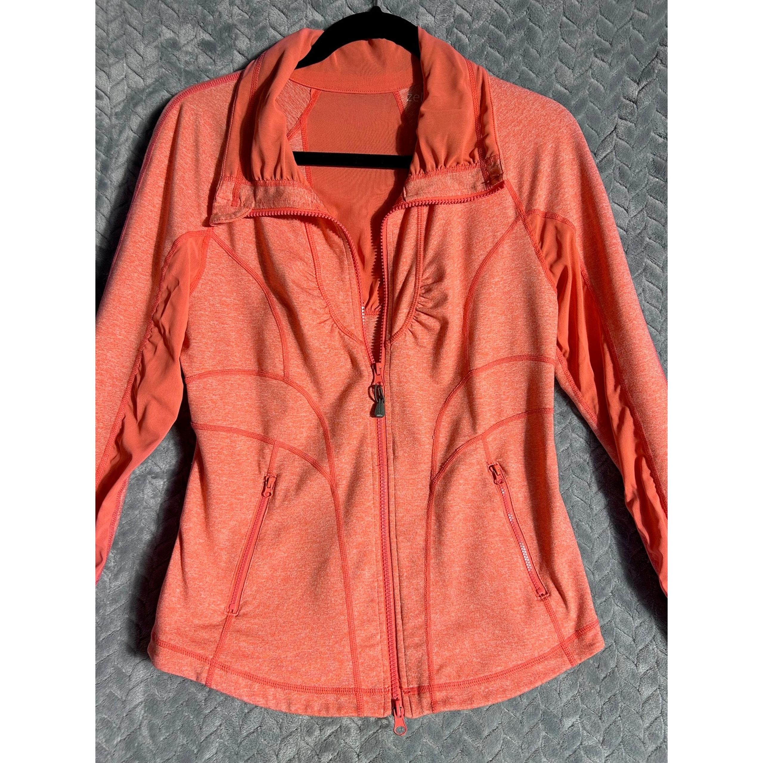 Zella Womens Activewear Jacket Size M Sheer back panel Gym Sports Yoga Track