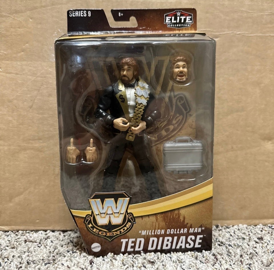 Mattel WWE Elite Legends Million Dollar Man Ted DiBiase Series 9 Figure SEALED