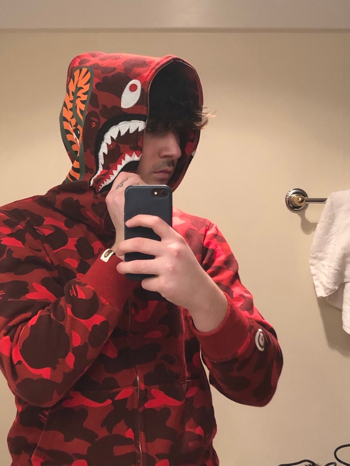 Bape zip up hoodie