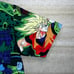 Vintage Dragon Ball Z Button Up Casual Shirt Cell Goku Green All Over Print Y2K