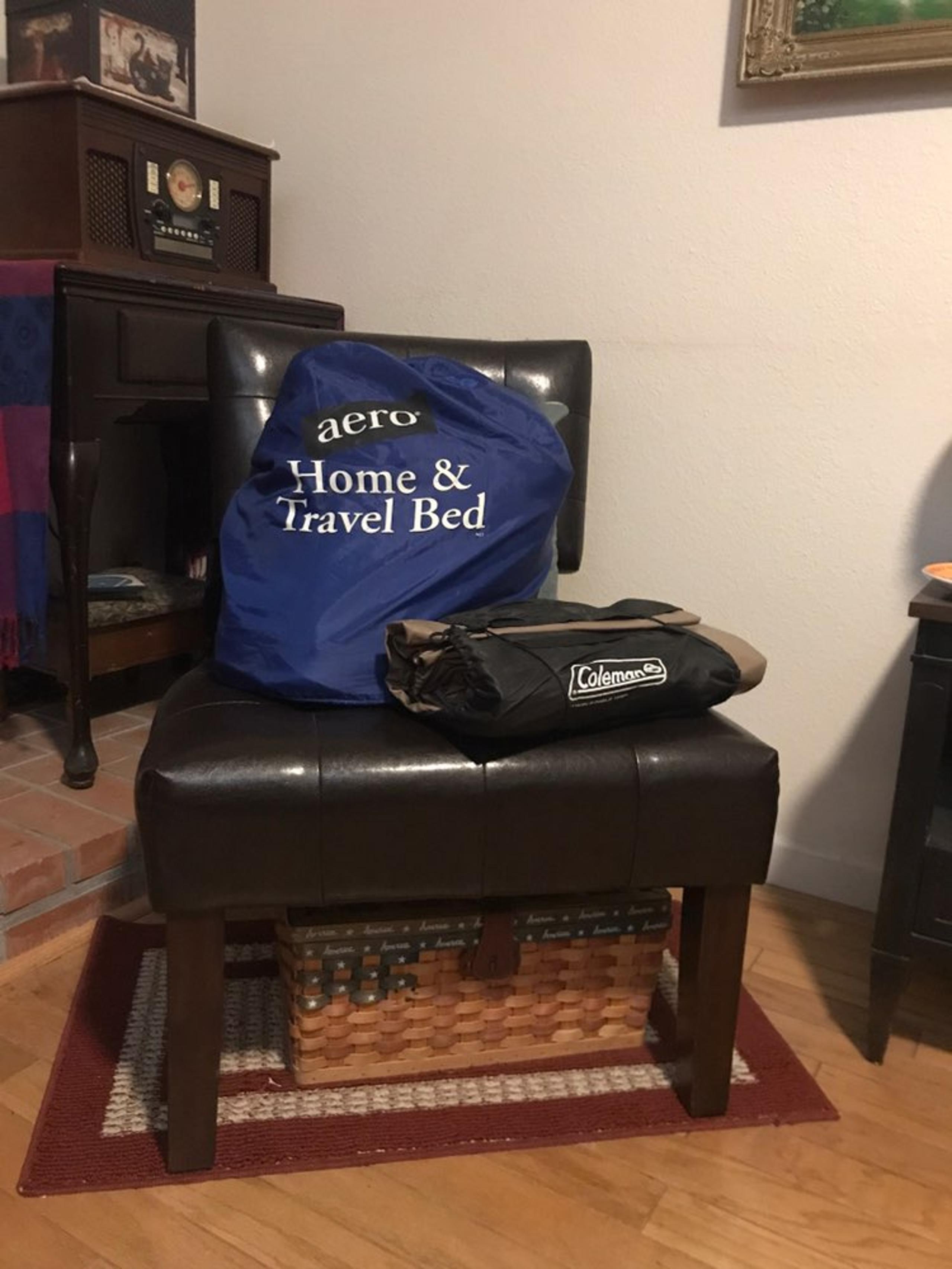 Aerobed air mattress and coleman single