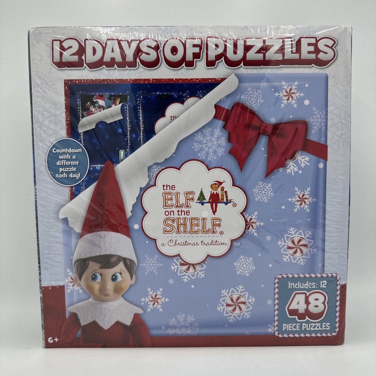 Masterpieces Children's Puzzle The Elf on the Shelf Advent Calendar 12 Puzzles