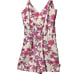 Mahi Gold Floral Tropical Romper White, Pink Blue