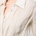 KHAITE Francoise Cotton & Silk Blouse Pleated Shirt Top MSRP 980
