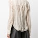 KHAITE Francoise Cotton & Silk Blouse Pleated Shirt Top MSRP 980