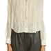 KHAITE Francoise Cotton & Silk Blouse Pleated Shirt Top MSRP 980