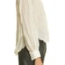 KHAITE Francoise Cotton & Silk Blouse Pleated Shirt Top MSRP 980