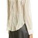 KHAITE Francoise Cotton & Silk Blouse Pleated Shirt Top MSRP 980