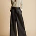 KHAITE Francoise Cotton & Silk Blouse Pleated Shirt Top MSRP 980