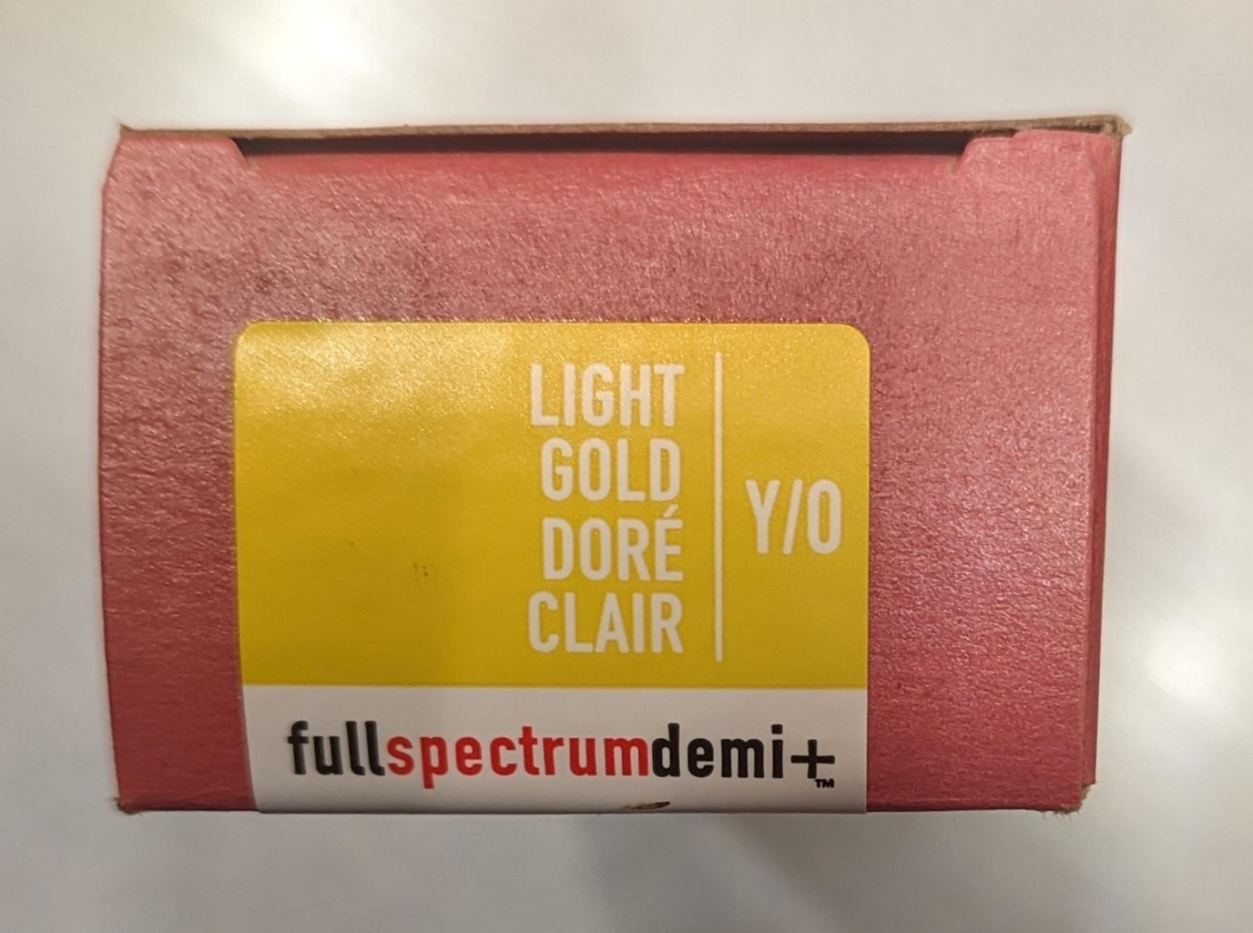 Aveda Full Spectrum Demi+ Custom-Deposit Hair Color, Light Gold - 2.8 oz.- New