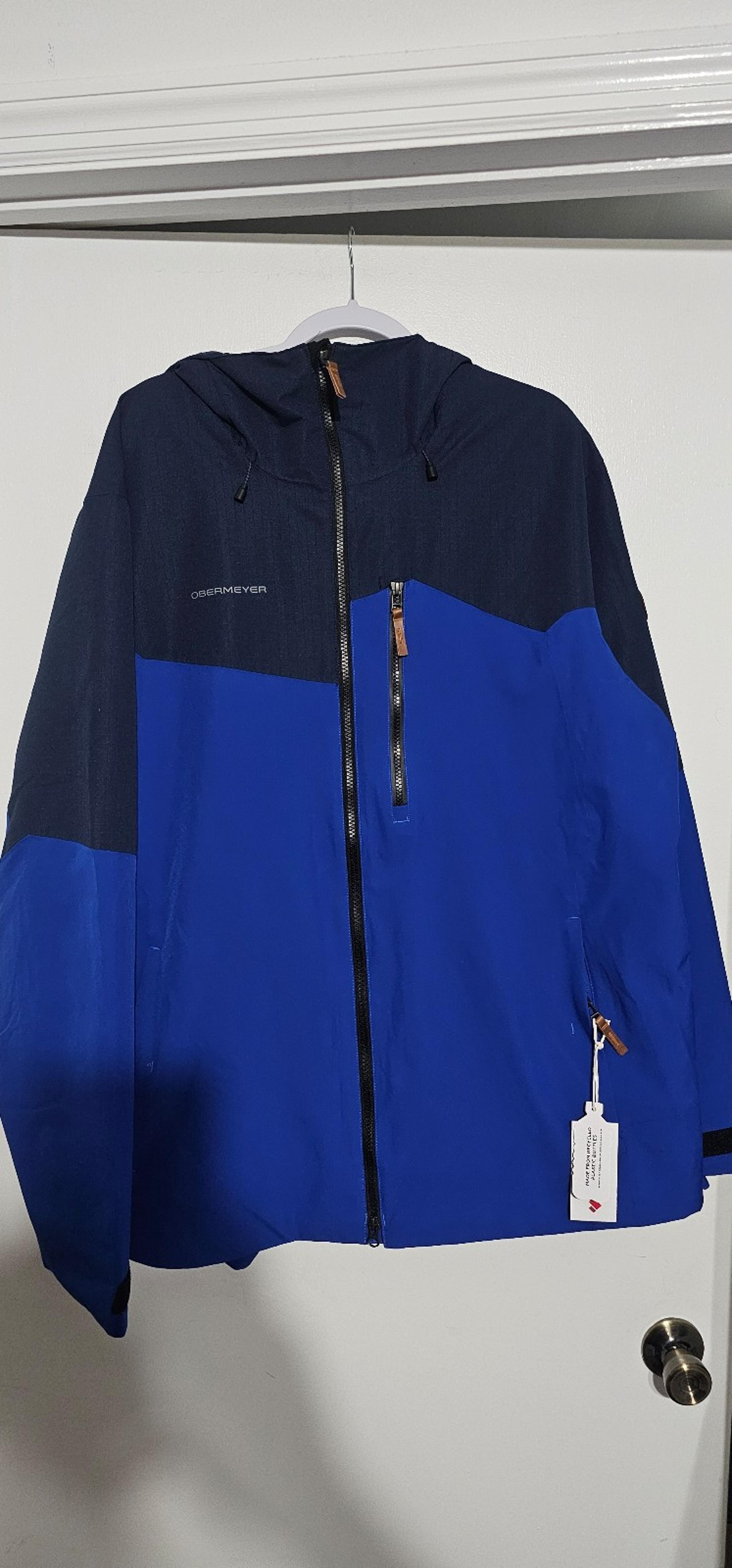Obermeyer Mens Chandler Shell Jacket Stellar Blue Size XL NWT