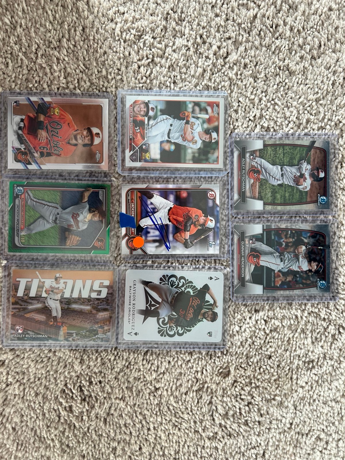 Baltimore Orioles Autographed Rookie Card Lot