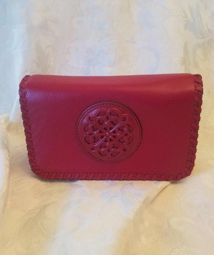 Brighton Red Ferrara Pouch XBody MSRP 180