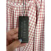 Hunter Bell Rosette Check Lucia Scoop Neck Blouse Women's Pink Size: XS NWT