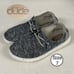 Hey Dude Wendy Sox Dark Grey - 7 - Worn 4-5 Times Woven Knit