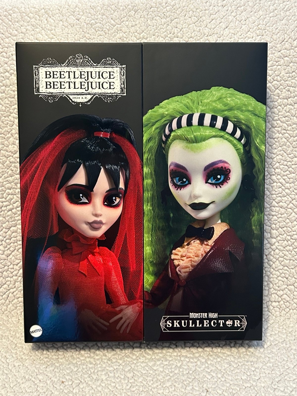 Monster High Skullector BEETLEJUICE & LYDIA DEETZ 2-Pack (New, Sealed)