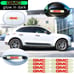 BRAND NEW UNIVERSAL 8PCS GMC GLOWS IN THE DARK GREEN BADGE EMBLEM STICKER
