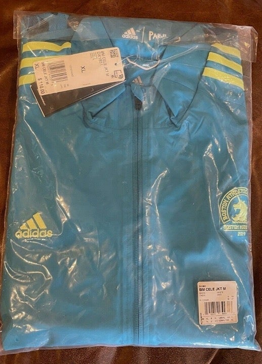 NWT 2019 Boston Marathon Adidas Celebration Finisher Jacket Men's XL