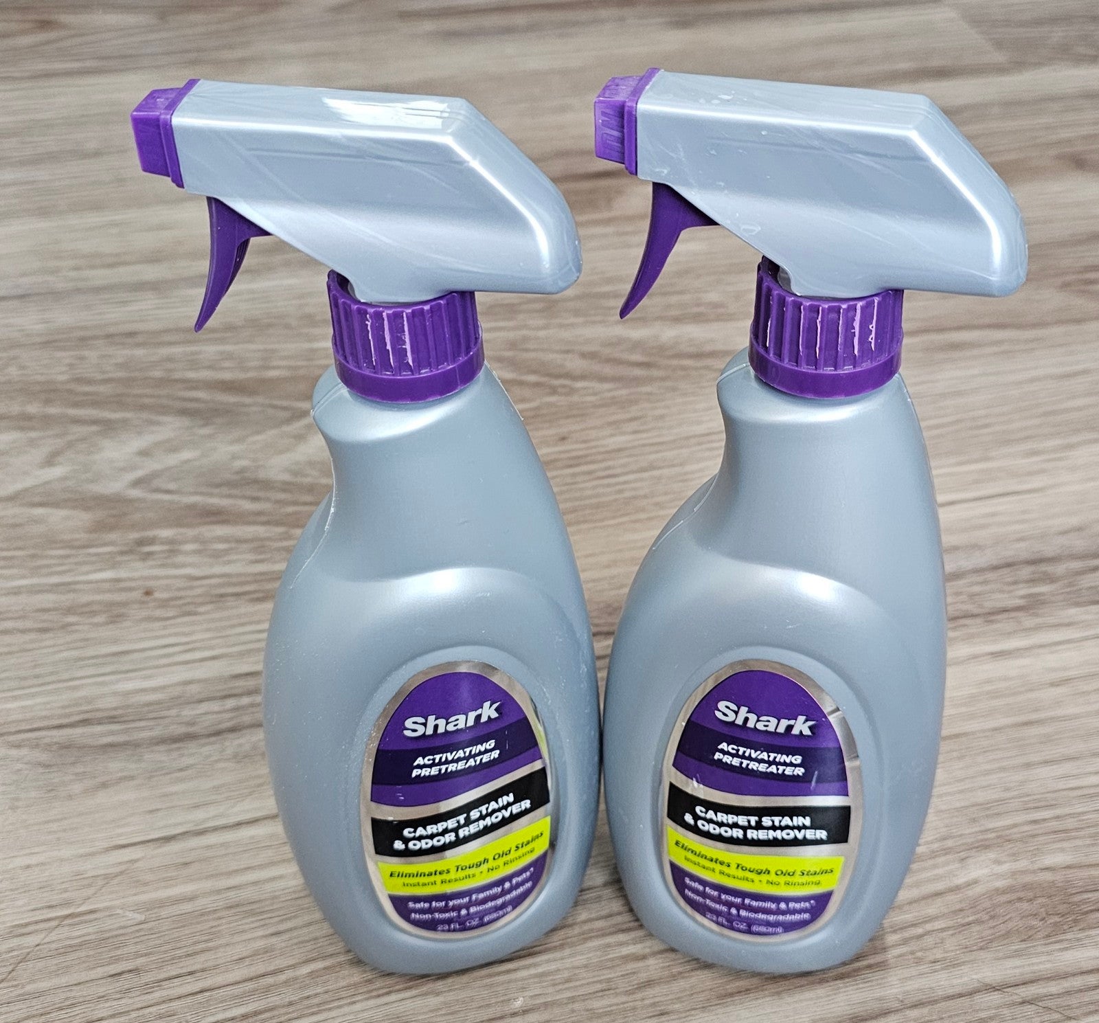 2 bottles - Shark Activating Pretreater 23 fl oz Carpet Stain & Odor Remover
