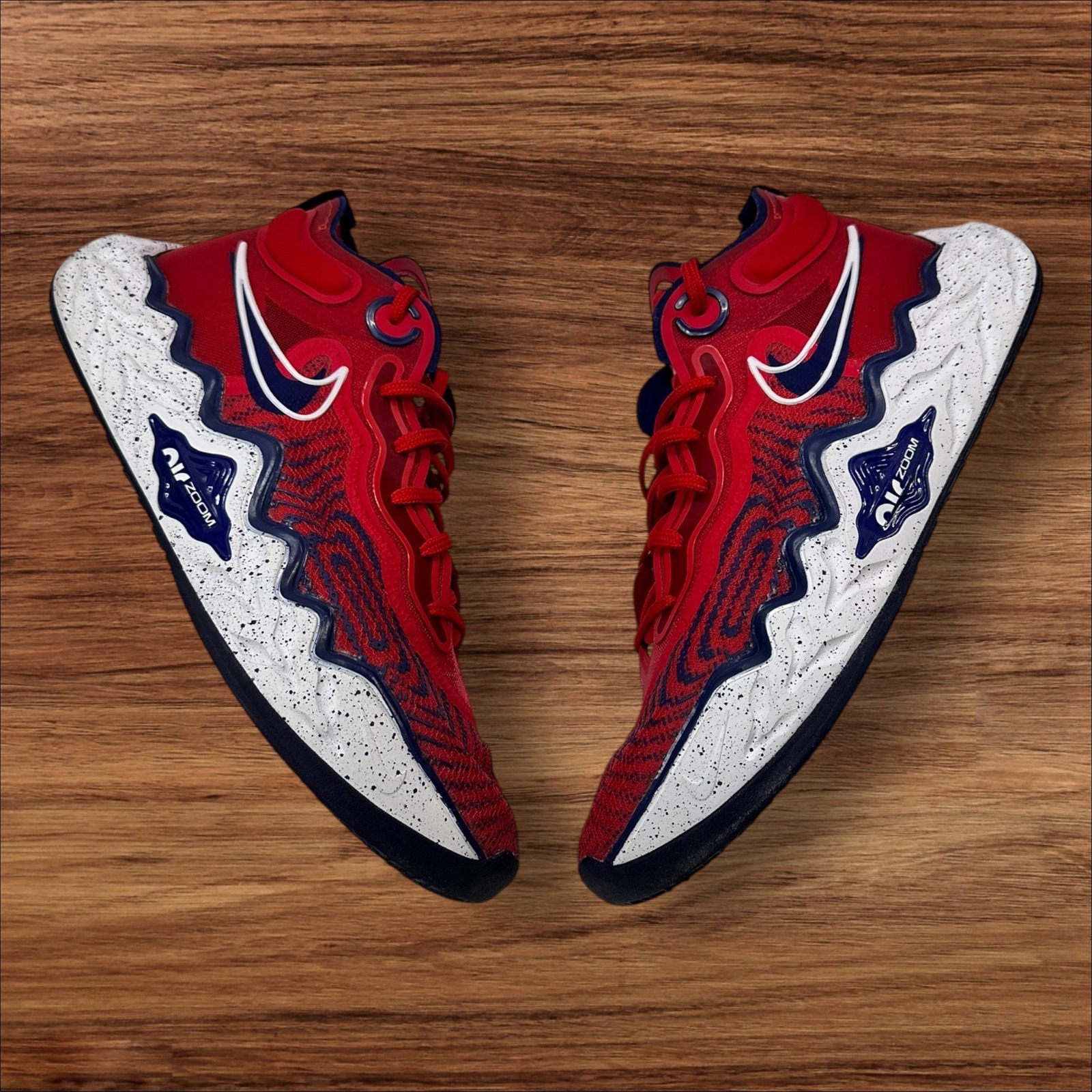 Nike Basketball Shoes Zoom Nike Air Zoom GT Run USA Red White Blue size 11.5