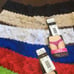 Black Fuchsia lace low rise thongs 9 pc