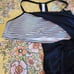 Nike swim striped bikini tankini with bra inset size Extra large new!!!!