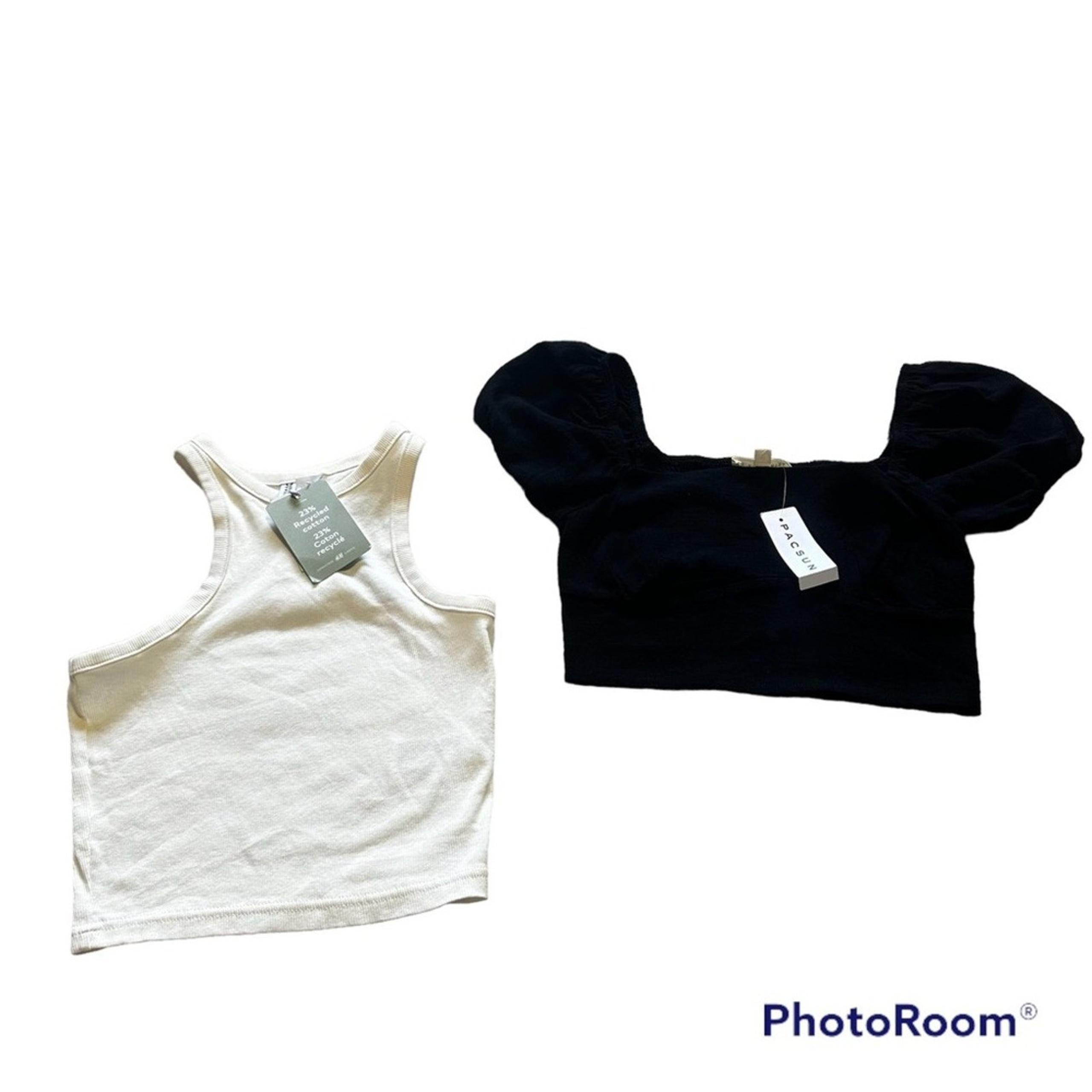 L.a hearts and  divided crop tops small and xs
