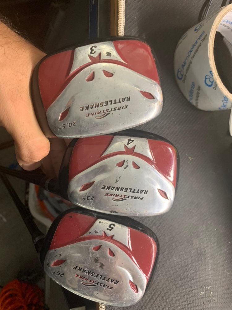 Golf clubs Rattlesnake first strike 3 pc hybrid set