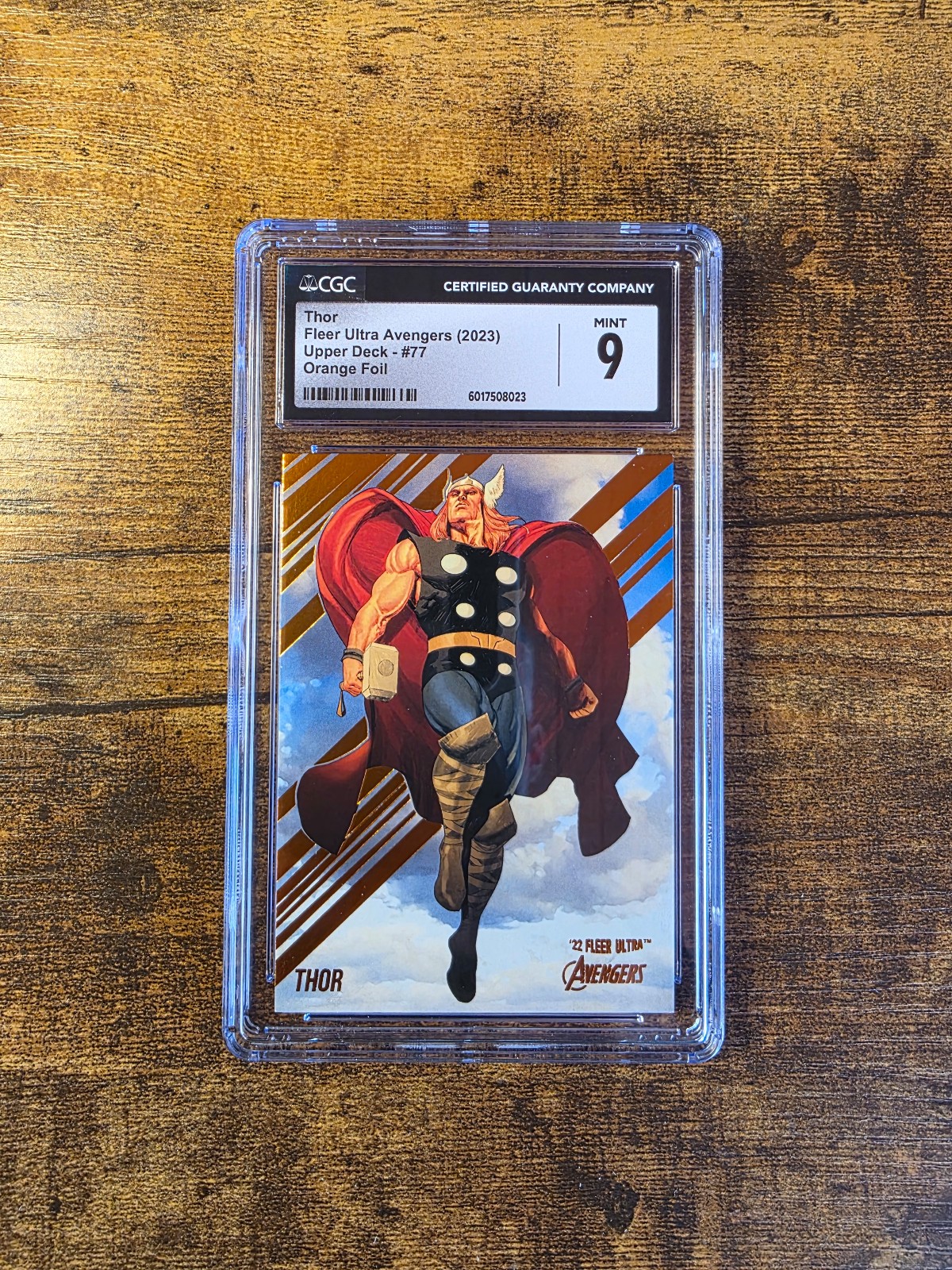 2022 FLEER ULTRA AVENGERS ORANGE FOIL SSP THOR 159/549