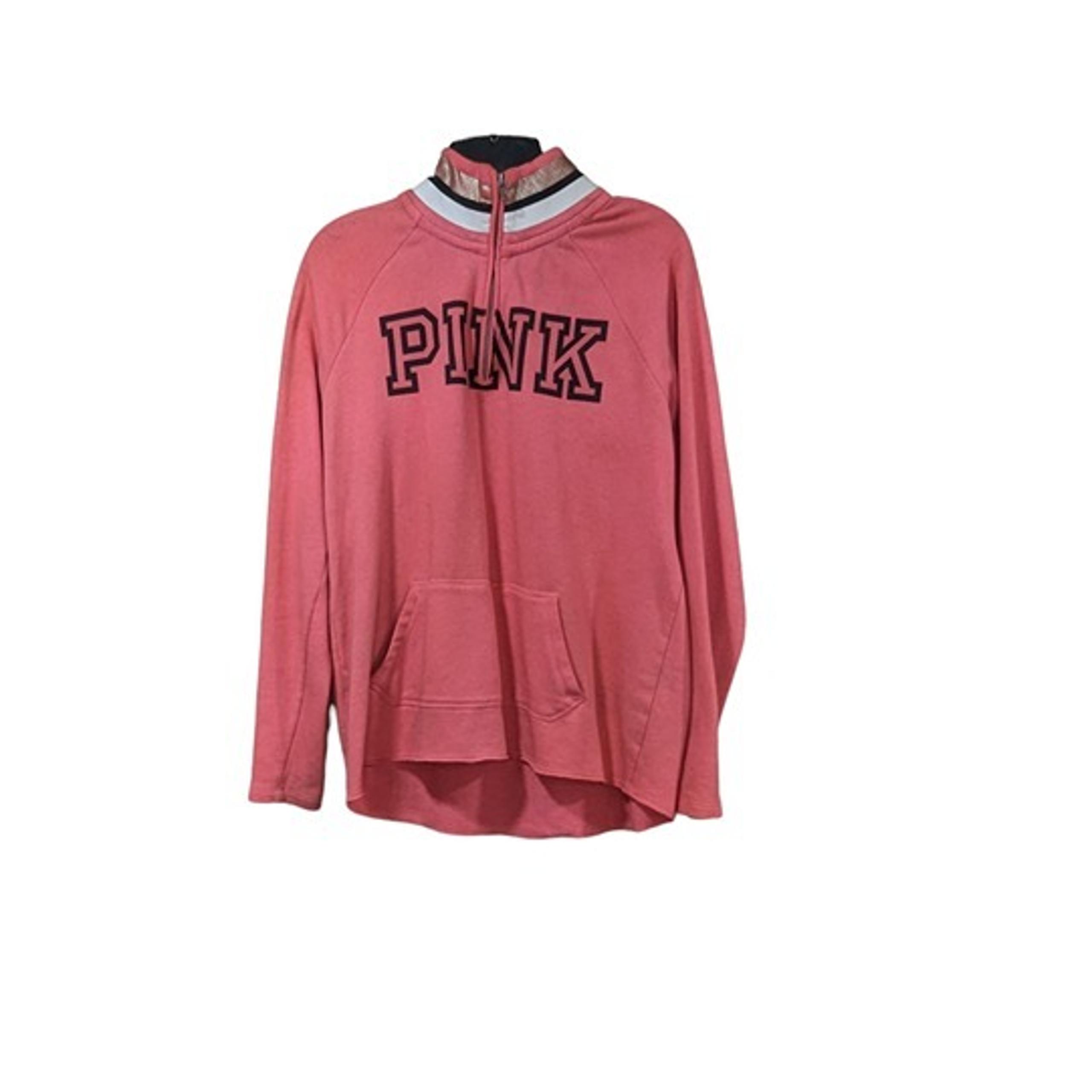 PINK Victoria's Secret Partial Zip Mock Neck Sweater Sz S