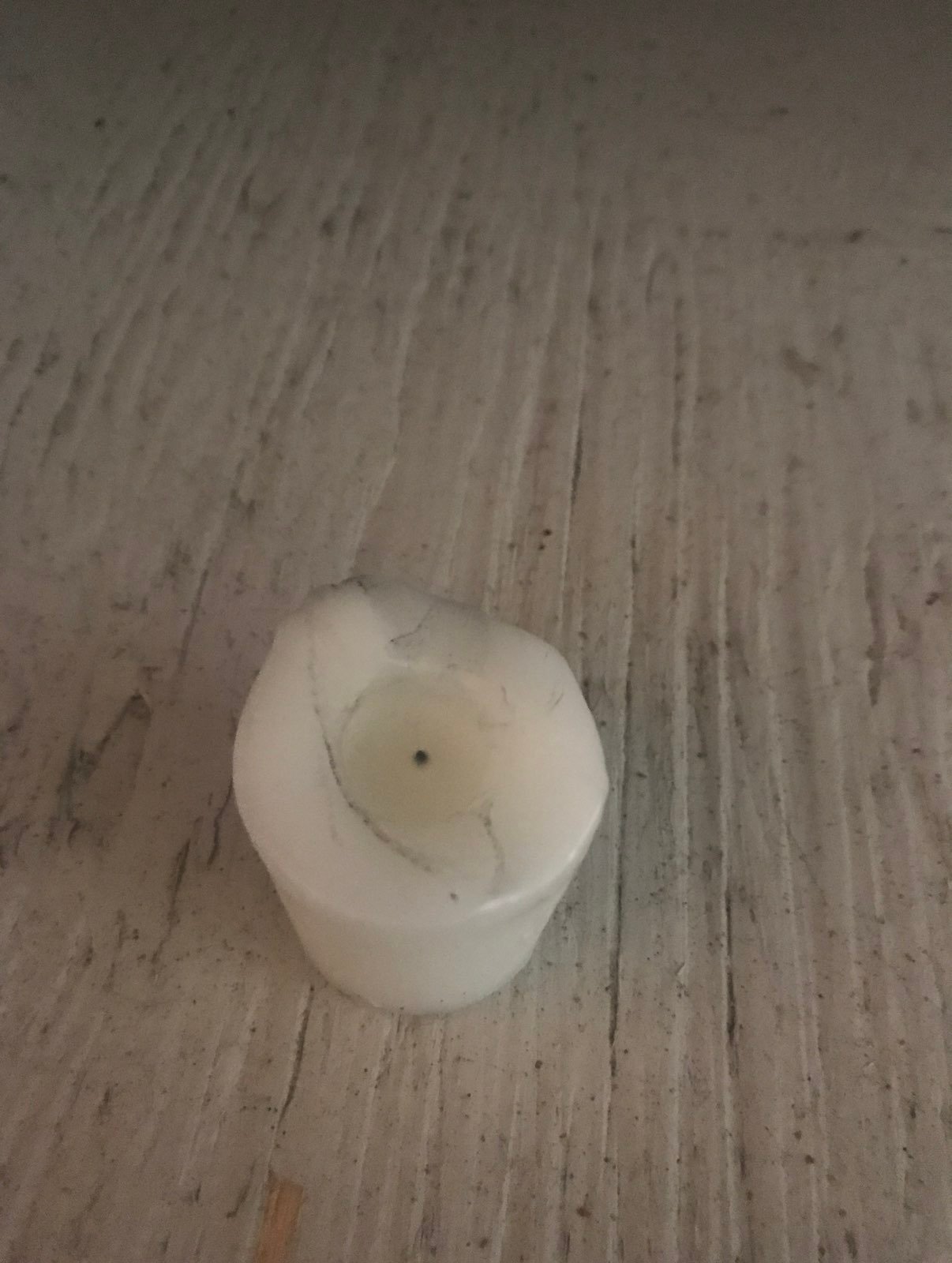 Single candle, used